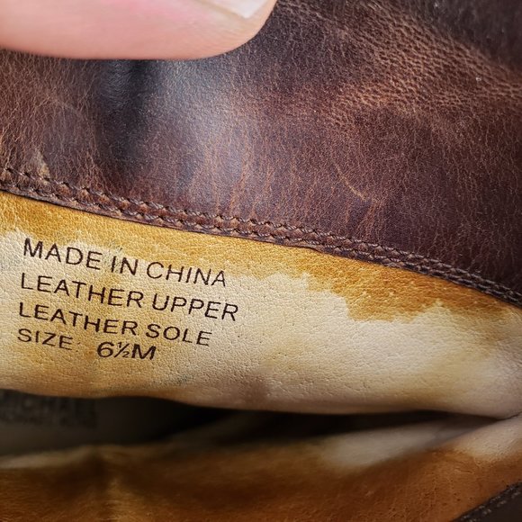 VINTAGE MICHAEL KORS OILED BROWN HARNESS BOOTS - Picture 5 of 5